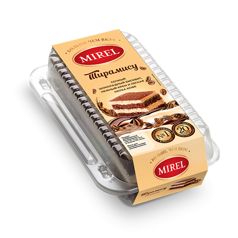 Пирожное МИРЕЛЬ Тирамису 280 гр.