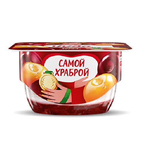 Десерт творожный ЧУДО вишня-черешня 4% без змж 100гр