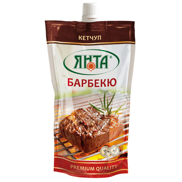 Соус кетчуп ЯНТА барбекю 300 гр дой пак