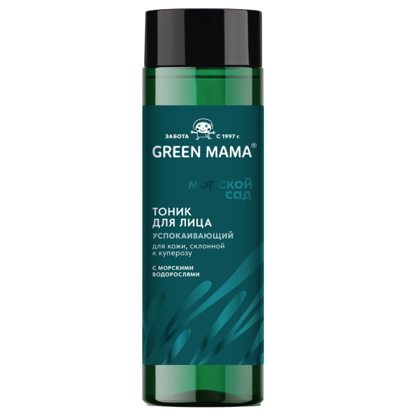 Тоник для лица Green Mama успокаивающий для кожи с морскими водорослями, 200 мл