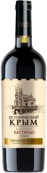 Вино ИСТОРИЧЕСКИЙ КРЫМ Каберне-Бастардо красное сух. 0,75л 13%
