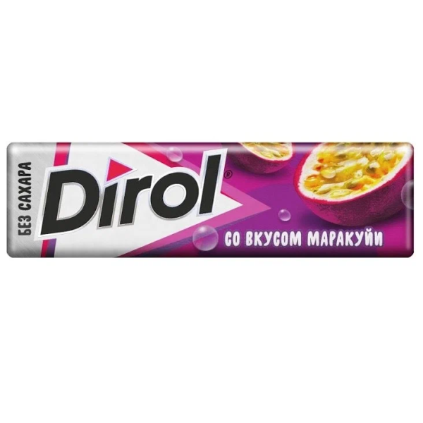 Жевательная резинка ДИРОЛ Маракуйя 13,6гр