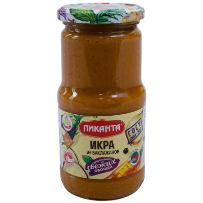 Икра ПИКАНТА из баклажанов 450 гр ст/б