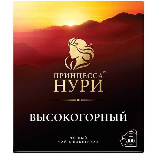 Чай чёрный ПРИНЦЕССА НУРИ  Высокогорный с/я 100 пак