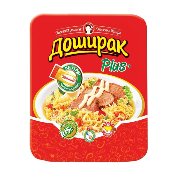Лапша ДОШИРАК ПЛЮС говядина 105 гр.