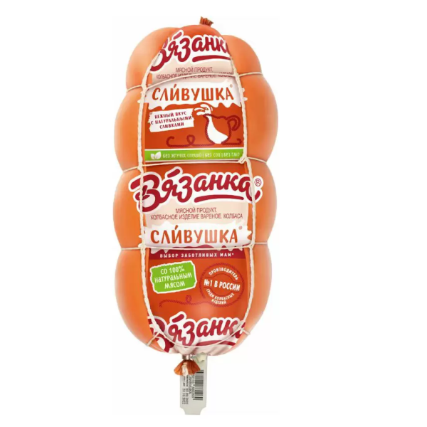 Колбаса ВЯЗАНКА Сливушка вар 375 гр