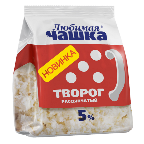 Творог ЛЮБИМАЯ ЧАШКА 5% без змж 300гр