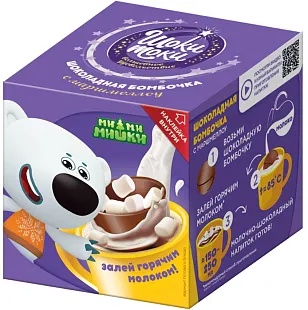 Шар шоколадный КОНФИТРЕЙД Шоки Токи с маршмеллоу в коробочке 28 гр