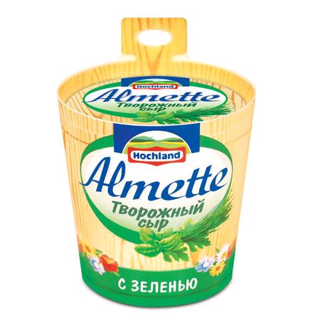 Сыр творожный ХОХЛАНД Альметте с зеленью без змж 150гр