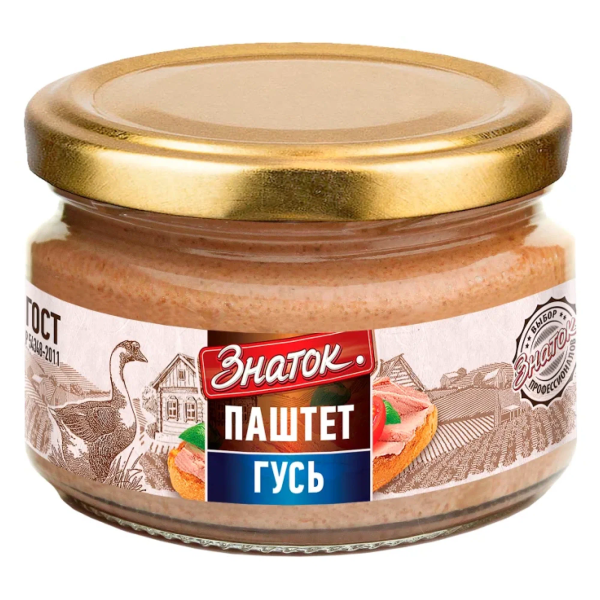 Паштет ЗНАТОК из гусинной печени 200 гр ст/б
