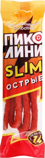 Колбаски ДЫМОВ Пиколини слим полусухие острые з/с 70 гр