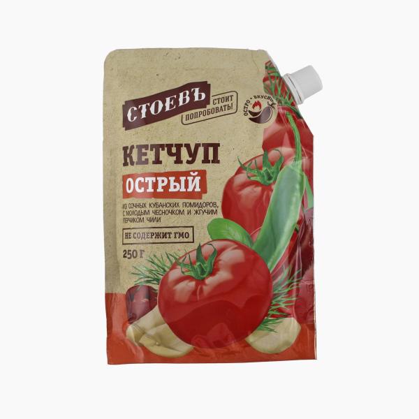 Кетчуп СТОЕВЪ томатный  250 гр дой пак
