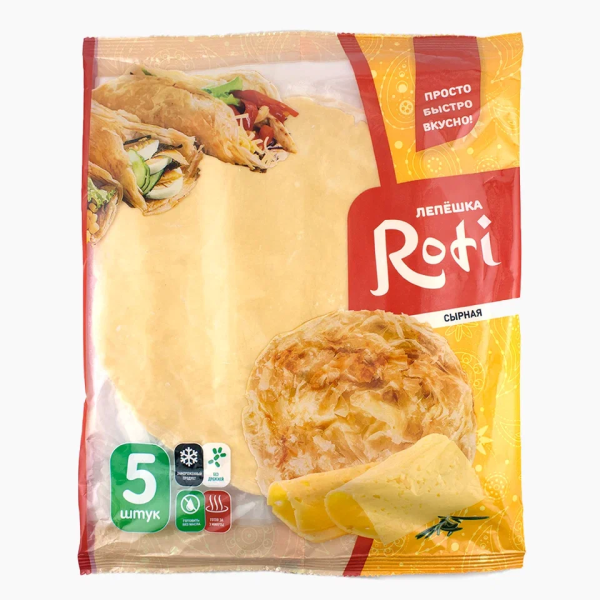 Лепешка РОТИ сырная  450гр