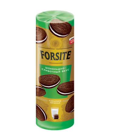 Печенье сахарное ЯШКИНО Форсайт Сэндвич с шок-слив вкусом 220 гр МП465