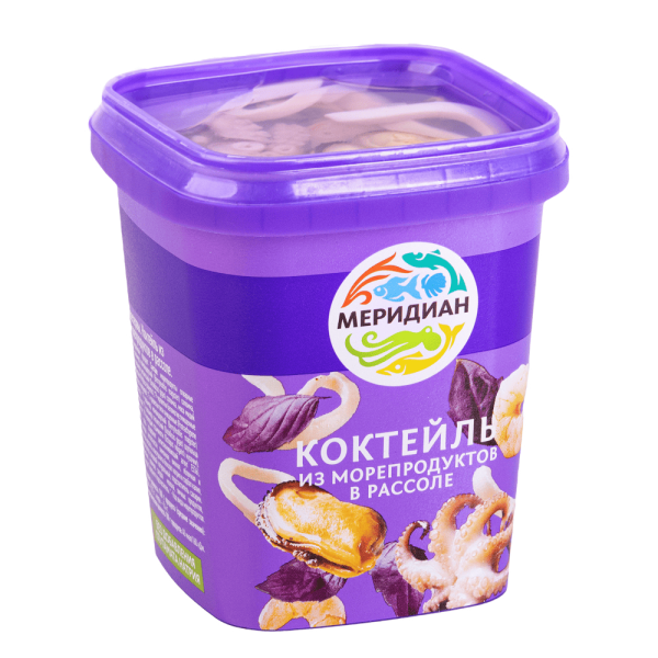 Коктейль МЕРИДИАН из морепродуктов в рассоле 270гр