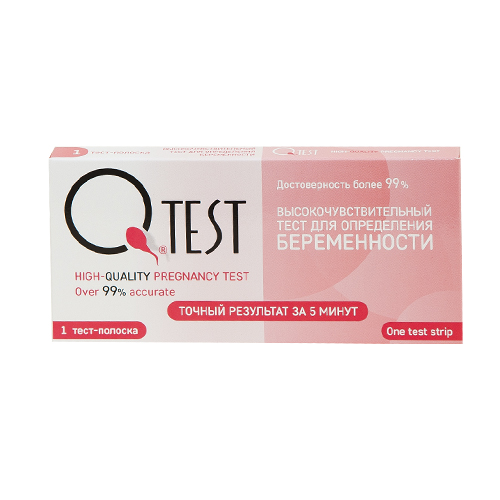 Тест КЬЮ на беременность, 1 полоска, арт.00-00000378