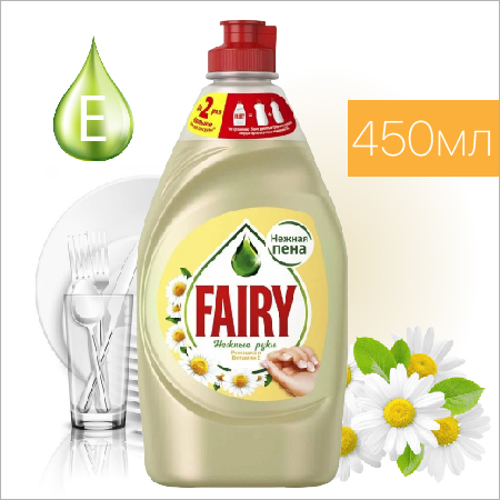 Средство для мытья посуды Fairy Нежные руки Ромашка и витамин E 450мл