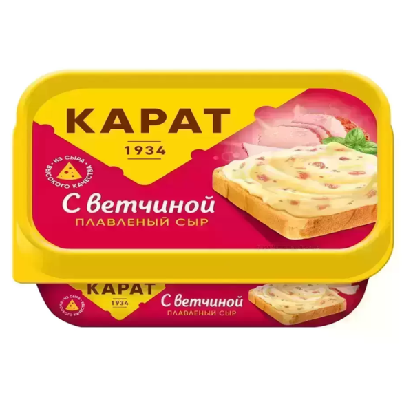 Сыр плавленый КАРАТ ветчина без змж 200гр