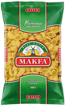 Макароны МАКФА Ракушки 400гр