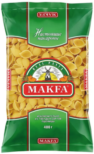 Макароны МАКФА Ракушки 400гр