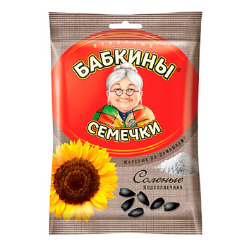 Семечки БАБКИНЫ 100гр соленые БС851