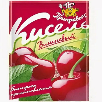 Кисель ПРИПРАВЫЧ Вишневый 110гр пакет