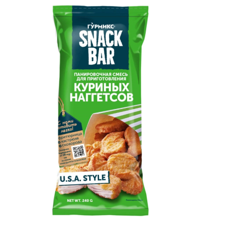 Смесь панировочная ГУРМИКС для куриных наггетсов 240 гр