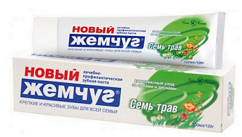 Паста зубная НОВЫЙ ЖЕМЧУГ Семь трав 100мл