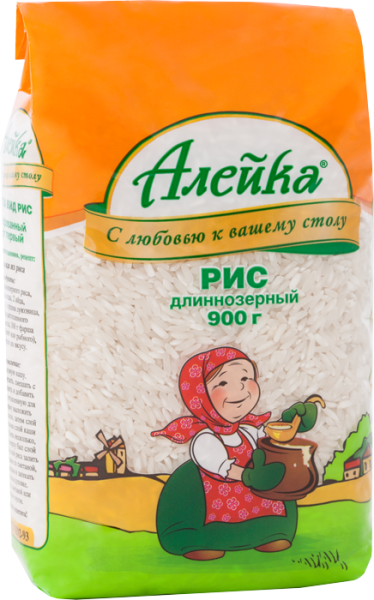 Крупа АЛЕЙКА рис длинозерный 900гр м/уп.