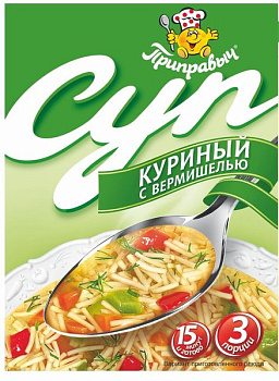 Суп ПРИПРАВЫЧ Куриный с вермишелью 60гр.