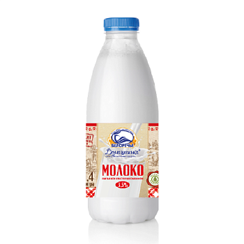 Молоко БЕЛОРЕЧЬЕ Домашенька 3,5% без змж 1,4л бут.