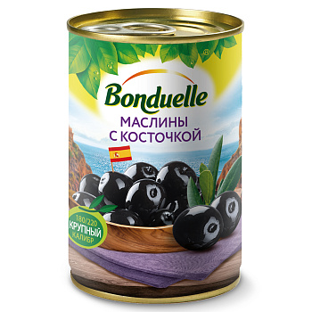 Маслины БОНДЮЭЛЬ с/к 314 гр ж/б