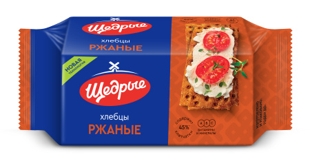 Хлебцы ЩЕДРЫЕ хрустящие ржаные 100г