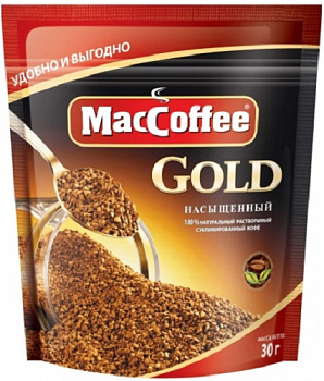 Кофе МАККОФЕ Голд 30гр м/у