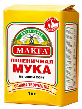 Мука МАКФА пшеничная в/с 1кг
