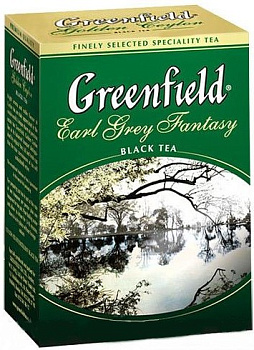 Чай ГРИНФИЛД Эрл Грей Фэнтази листовой 100гр