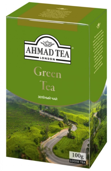 Чай АХМАД Зеленый листовой 100гр
