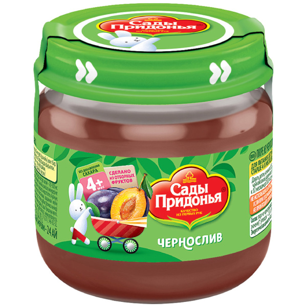Пюре САДЫ ПРИДОНЬЯ чернослив 80гр банка