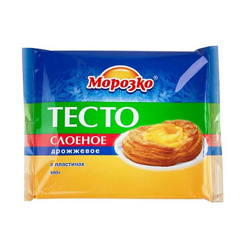 Тесто МОРОЗКО слоеное дрожжевое 400гр