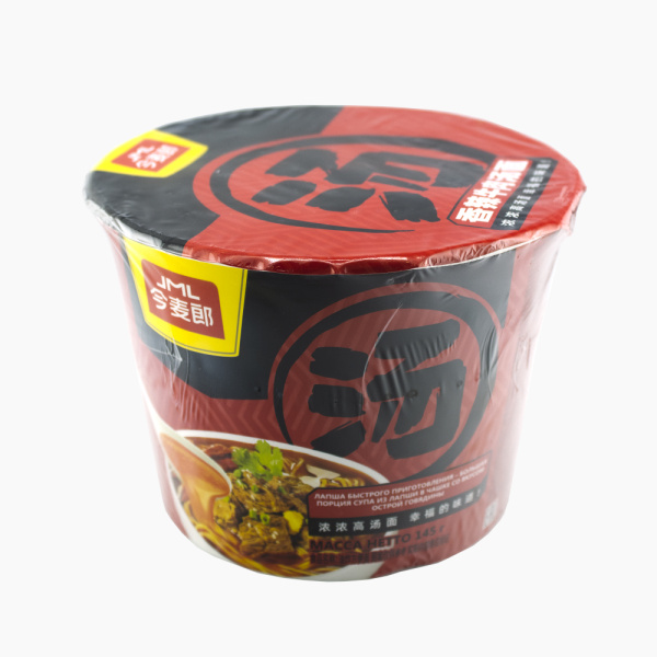 Лапша ДЖИЭМЭЛЬ со вкусом острой говядины  б/п 145 гр. чашка