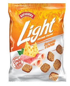 Сухарики КИРИЕШКИ ЛАЙТ ветчина с сыром 33гр БС504