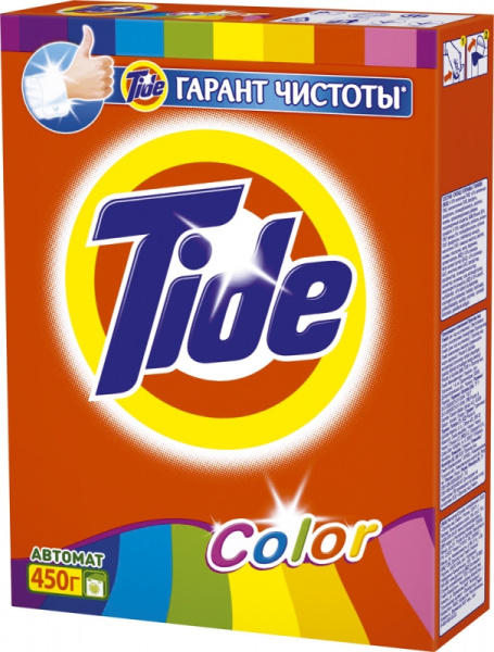 Порошок стиральный ТАЙД автомат Колор 450гр