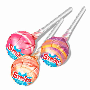 Карамель ЯШКИНО Страйк с молочным вкусом на палочке ассорти 11,3гр ВК145