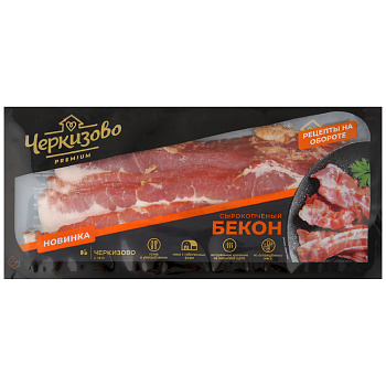 Бекон ЧЕРКИЗОВО нарезка  с/к в/у  180гр