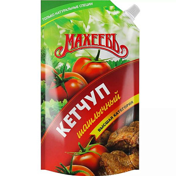 Кетчуп МАХЕЕВЪ шашлычный 500 гр дой пак