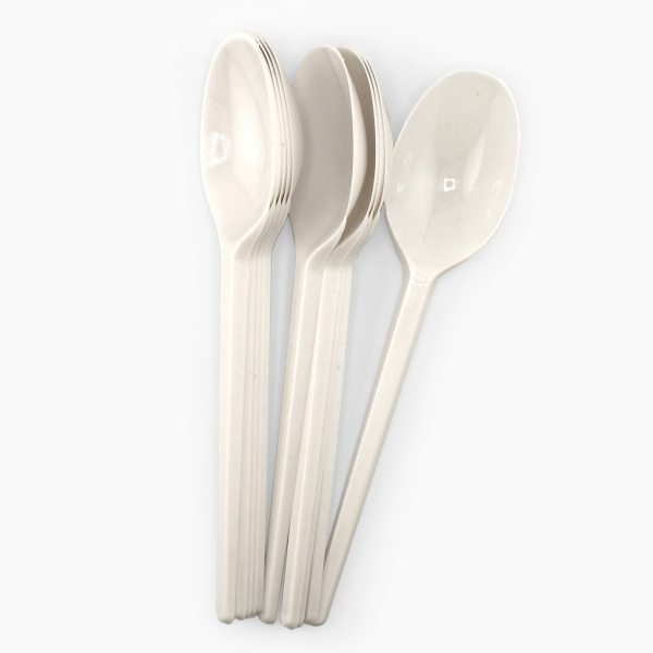 Набор пластиковых ложек столовых одноразовых 10 шт