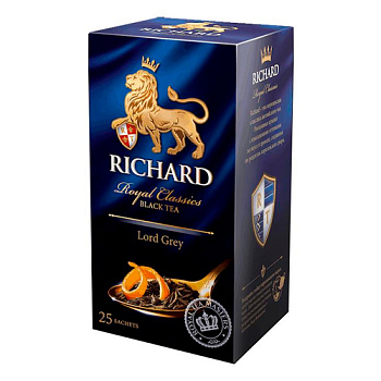 Чай РИЧАРД Лорд Грей 25*2гр сашет