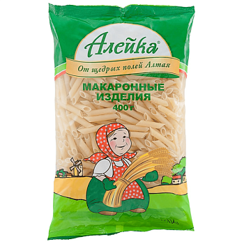 Макароны АЛЕЙКА Перья рифленые 400гр