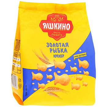 Крекер ЯШКИНО Золотая Рыбка 180гр КГ241