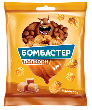Попкорн БОМБАСТЕР карамель 50гр ВП121